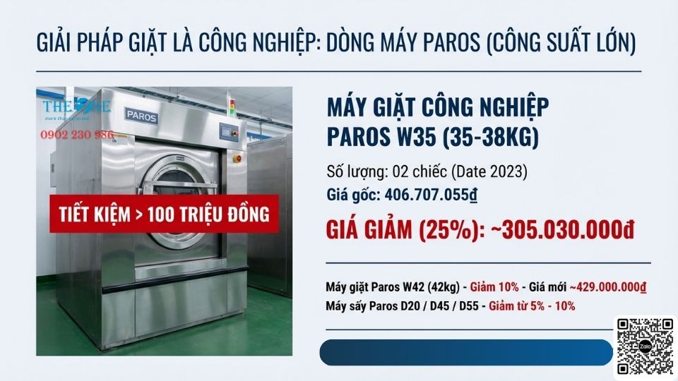 Thiết Bị Giặt PAROS – Giá Tối Ưu