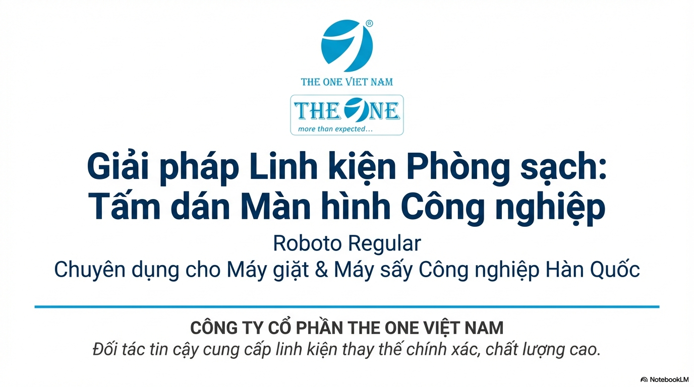 Tấm dán màn hình máy giặt sấy công nghiệp Hàn Quốc