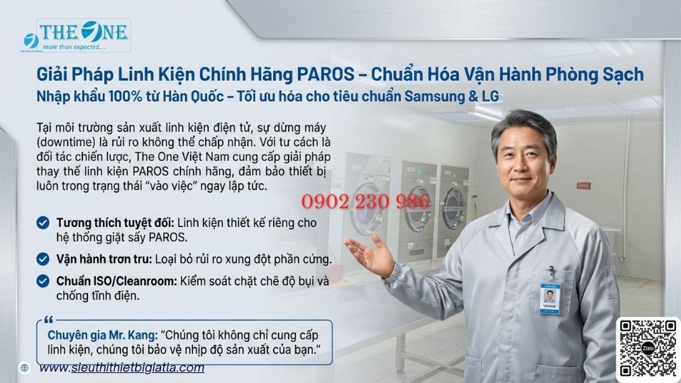 The One Việt Nam tự hào là đối tác chiến lược cung cấp linh kiện PAROS