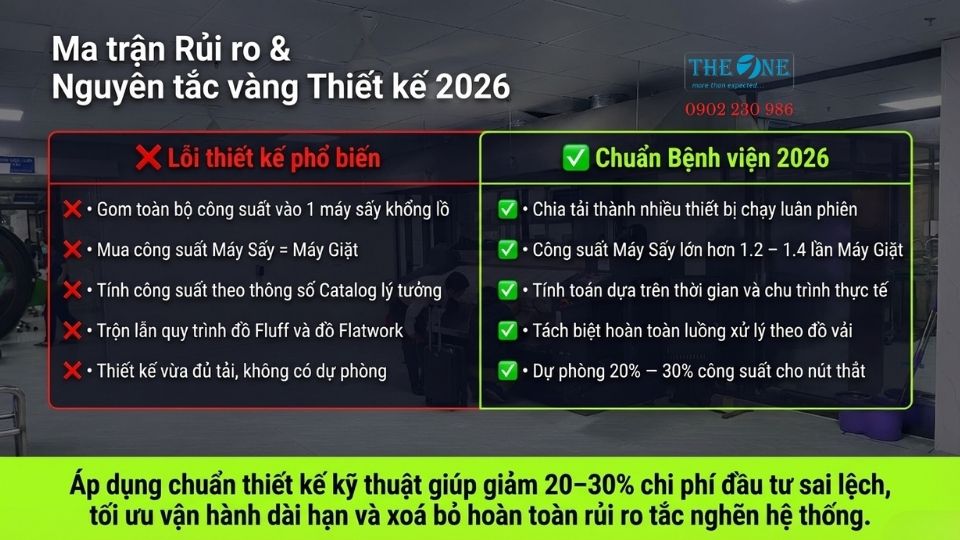 Nguyên tắc thiết kế xưởng giặt bệnh viện 2026