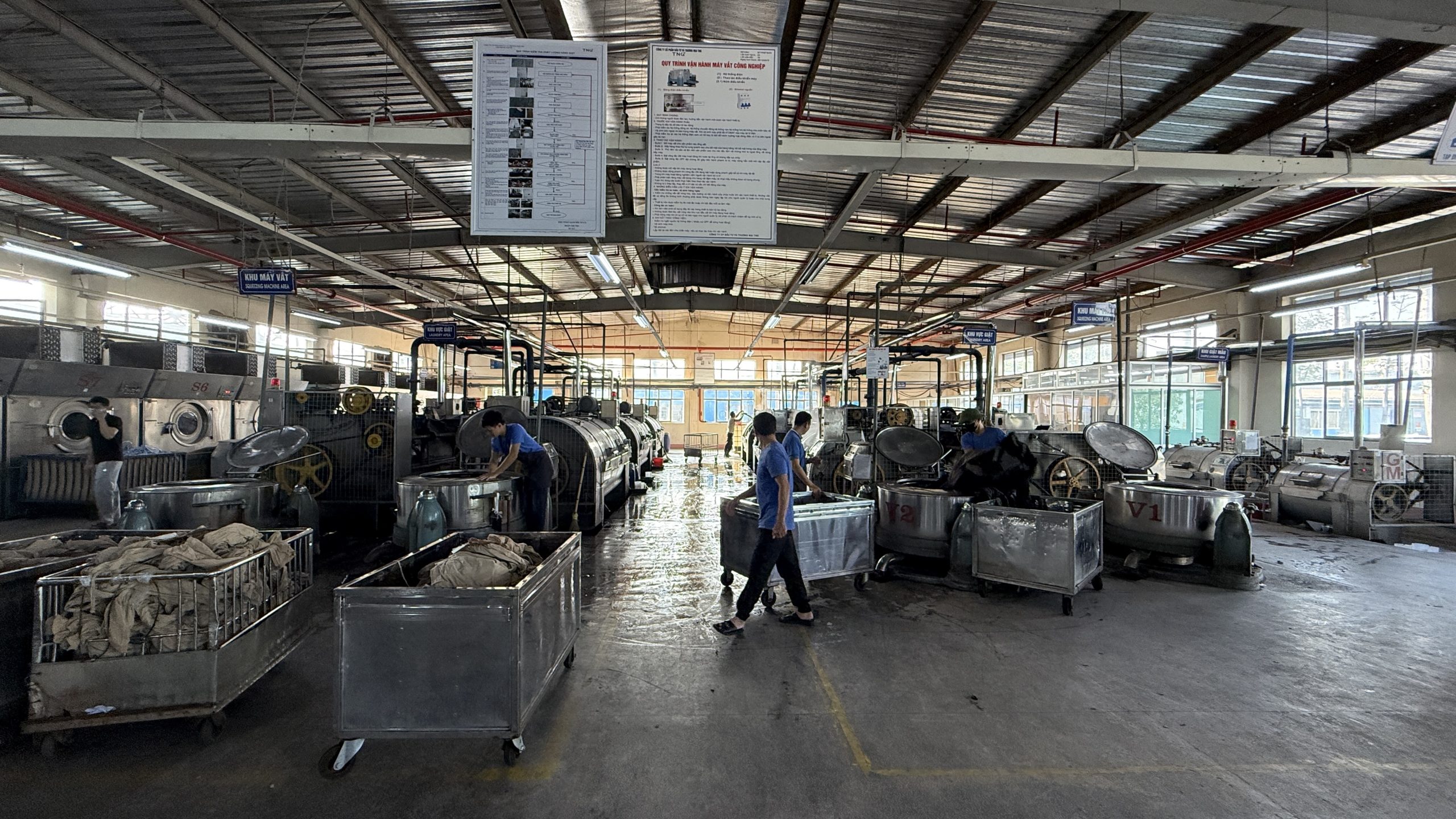 Xưởng giặt wash công nghiệp tại Hưng Yên