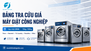 Bảng tra cứu giá máy giặt công nghiệp