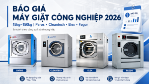 Báo Giá Máy Giặt Công Nghiệp 2026 Theo Công Suất 15kg–150kg
